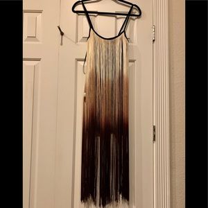 Dress Up TopShop Ombré Fringe Bodycon Dress
